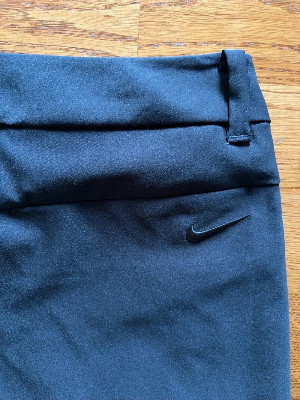 NIKE Golf Shorts Black Pocket Women 2 Chino Athletic Coach Dri Fit 4.5